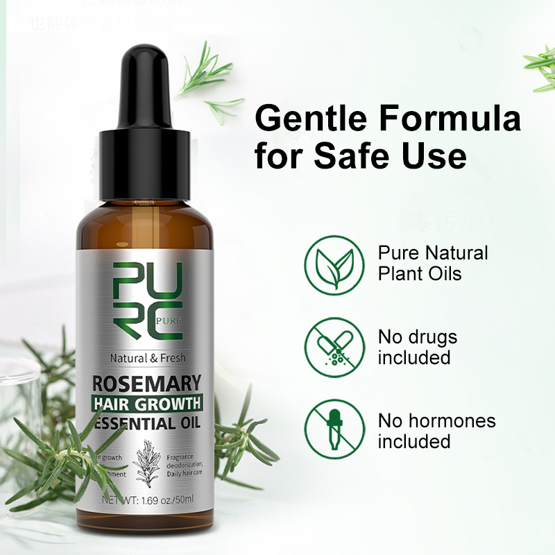 PURC Rosemary Oil for Hair Gro - огляд і ціна Hair Care Essential Oil Atomizing