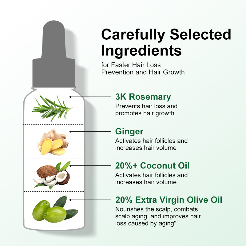 PURC Rosemary Oil for Hair Gro - огляд і ціна Hair Care Essential Oil Atomizing