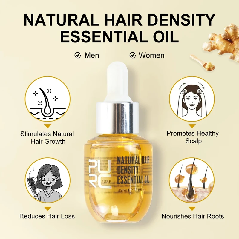 PURC Ginger Hair Growth Oil Th - огляд і ціна Hair Care Herbal Products