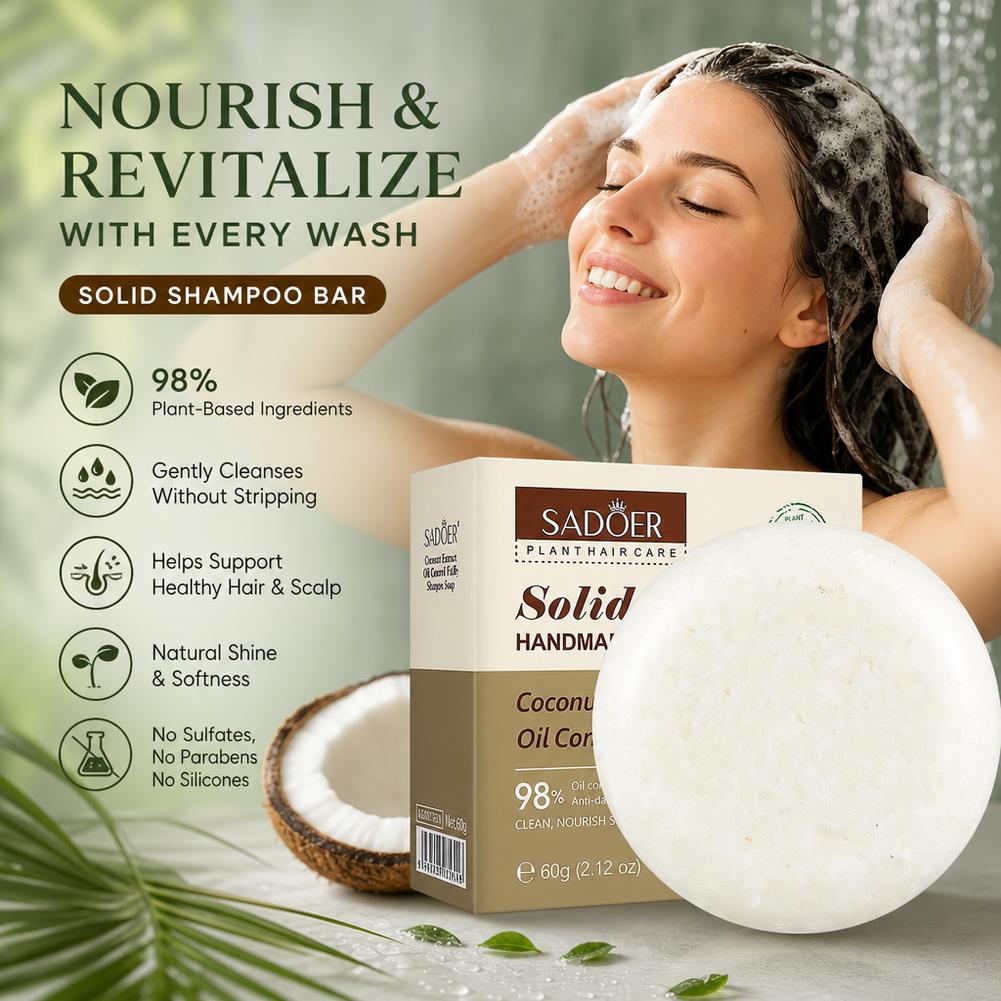 SADOER 60g Coconut Shampoo Her - огляд і ціна Hair Care Herbal Products
