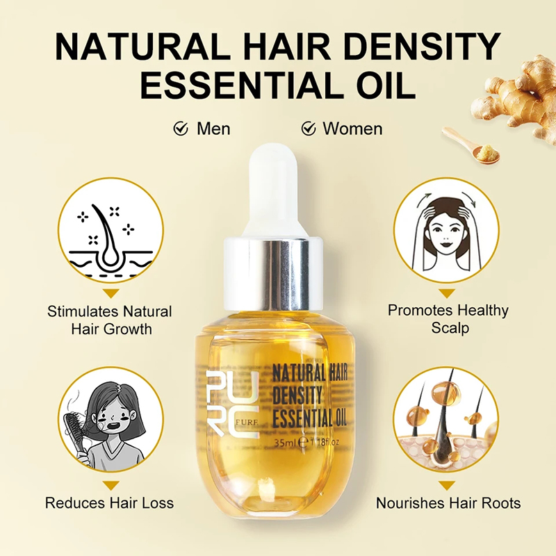 PURC Ginger Hair Growth Oil Fa - огляд і ціна Hair Care Herbal Products