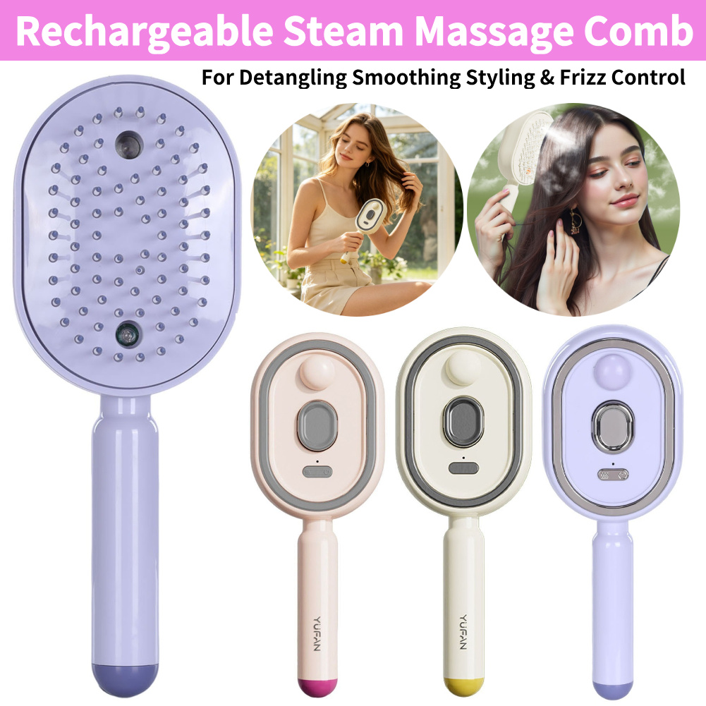 Steam Brush For Hair Electric  - огляд і ціна Hair Care Essential Oil Atomizing