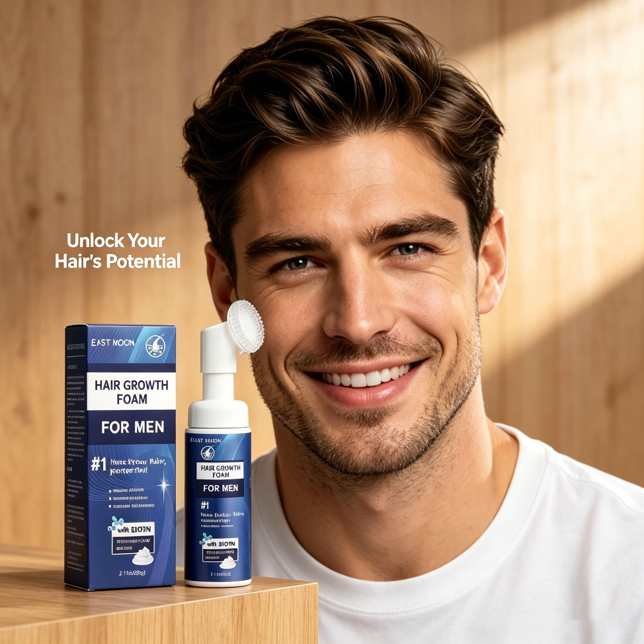 Hair Growth Foam Silicone Brus - огляд і ціна Hair Care Natural