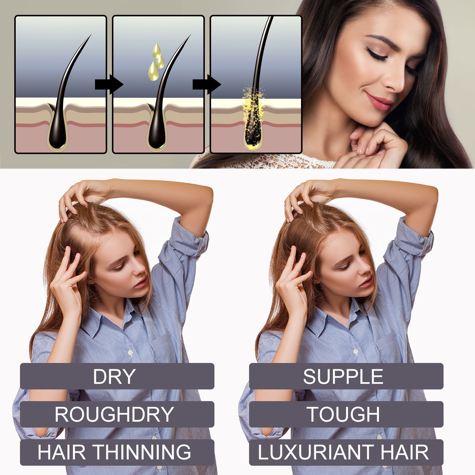 Biotin Hair Oil Collagen Scalp - огляд і ціна Hair Care Ginseng