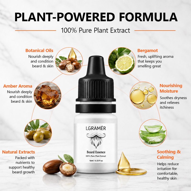Men's Beard Growth Serum Nouri - огляд і ціна Hair Care Essence