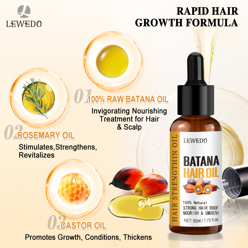 LEWEDO Batana Oil Hair Growth  - огляд і ціна Caffeine Hair Serum